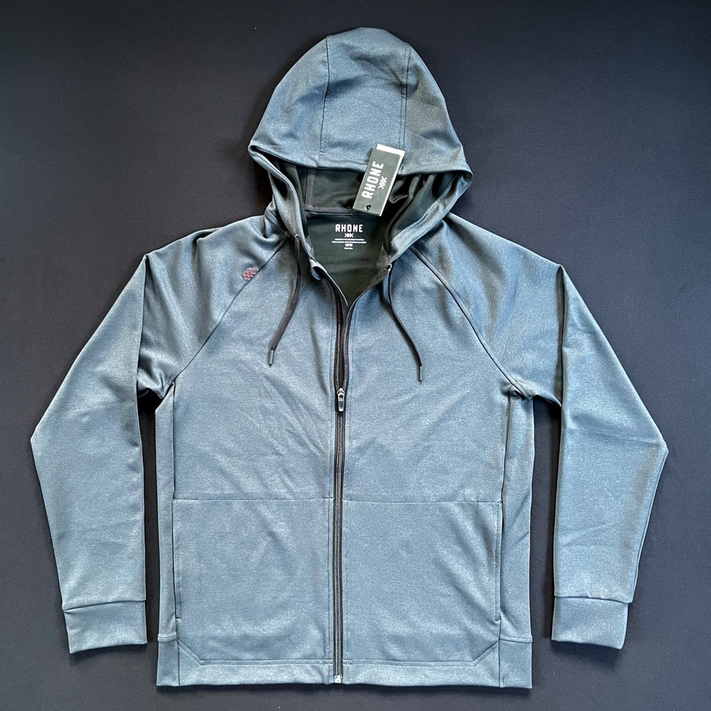 RHONE Spar Zip Hoodie - Black Heather ✖️✖️✖️